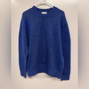 (Made in Korea) Royal Blue Men's Crewneck Sweater